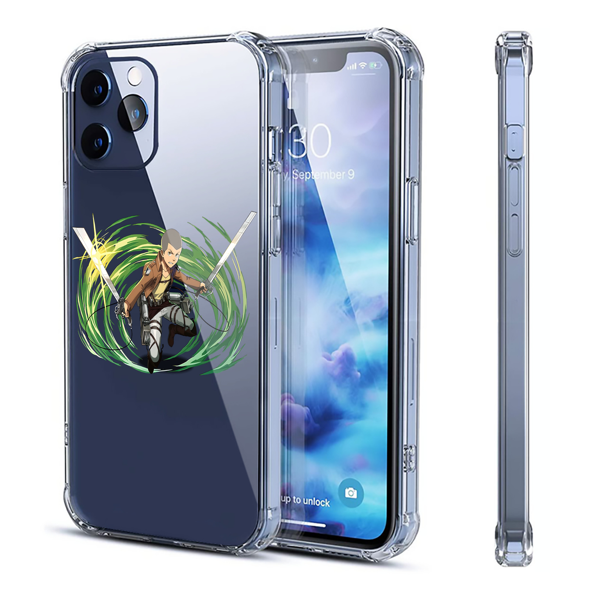 （画像用） 進撃の巨人 コニー·スプリンガー Attack on Titan Connie Springer 【iPhone 12シリーズ対応】透明スマホケース（クリアソフトケース）